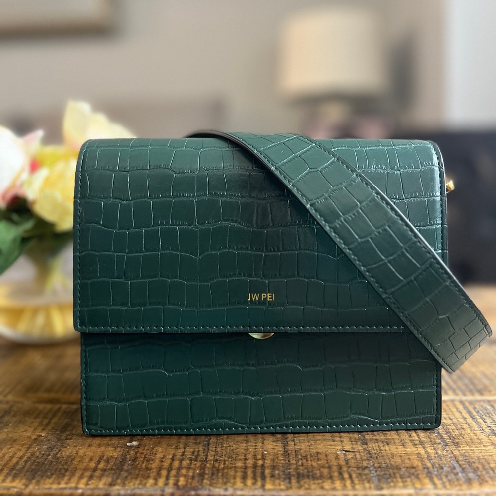 JW Pei Mini Flap Cross Embossed Shoulder Bag